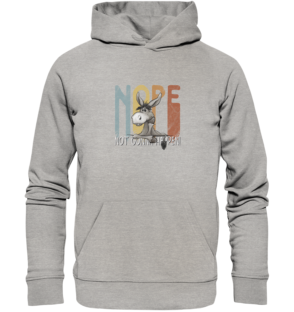 Nope | bockiger Esel - Organic Hoodie