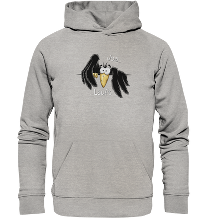 Joa Läuft Krähe gechillter Rabe - Organic Hoodie