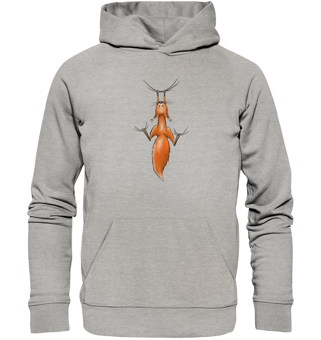Rotes Eichhörnchen hängt ab - Organic Hoodie