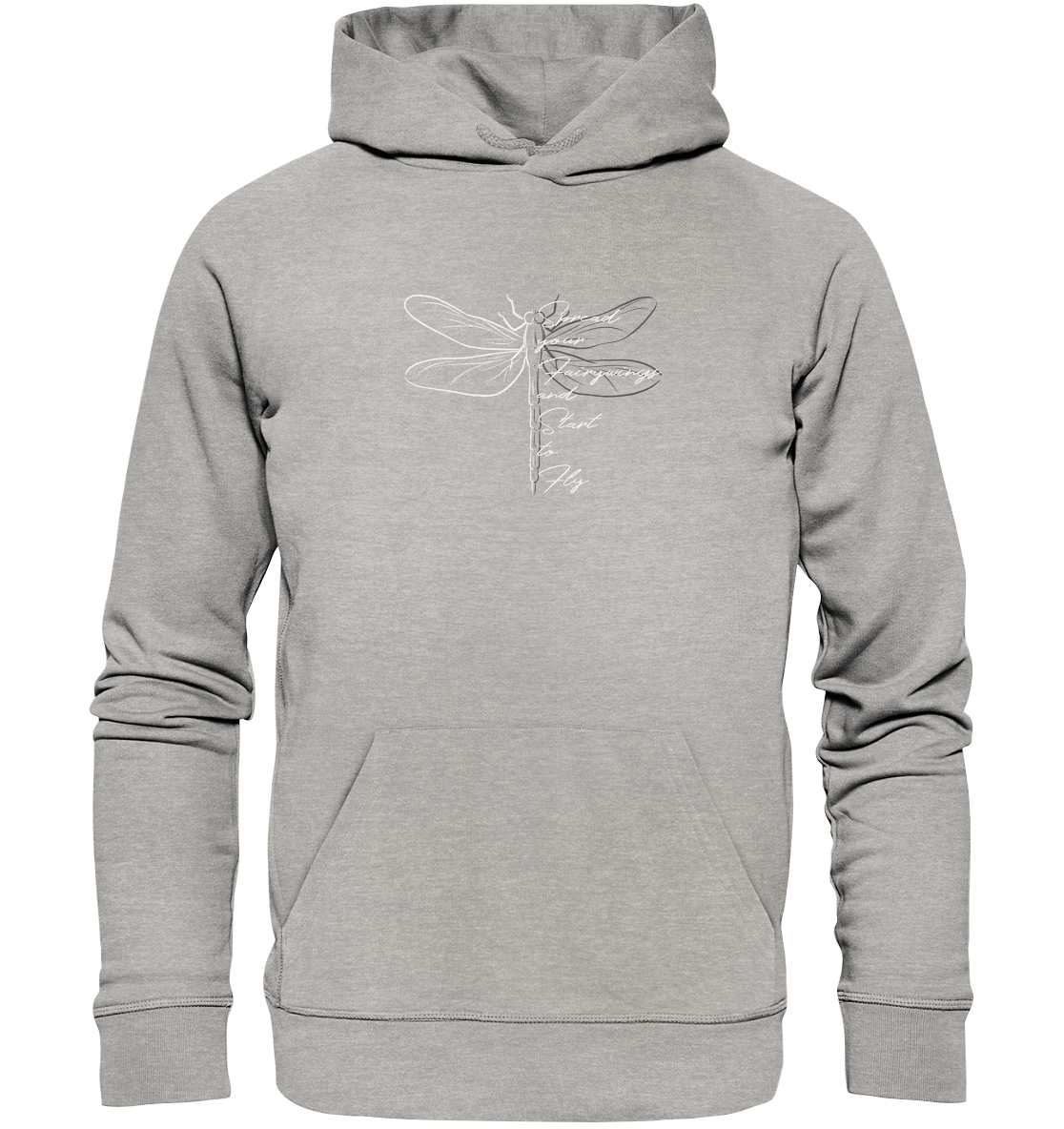 Breite die Flügel aus und flieg los | Libelle - Organic Hoodie