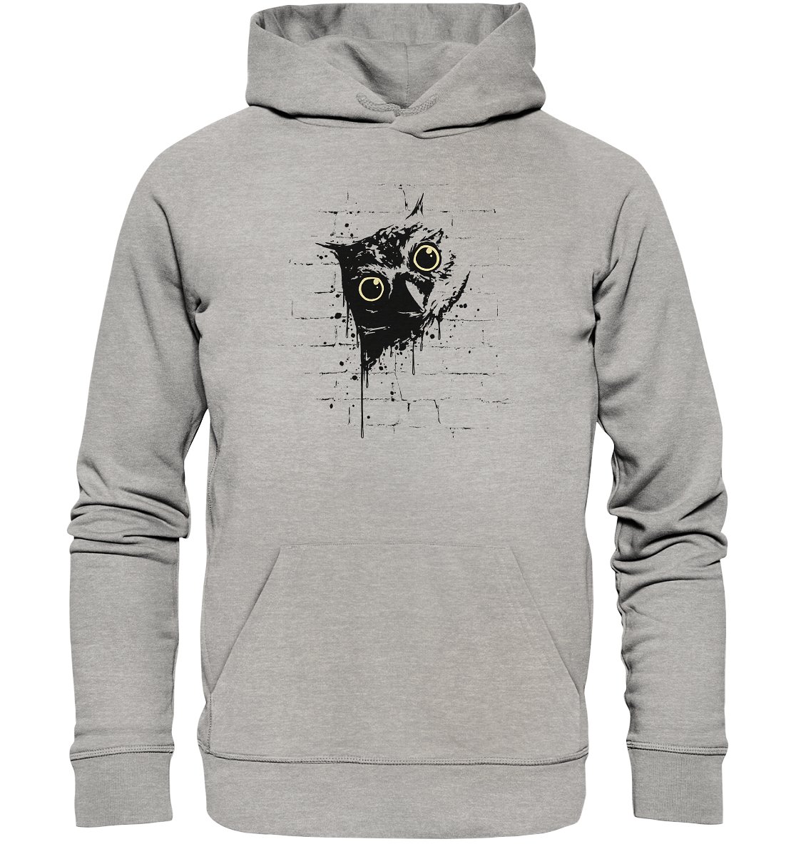 Lässige Street Art Eule - Organic Hoodie