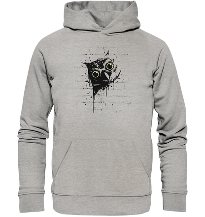 Lässige Street Art Eule - Organic Hoodie