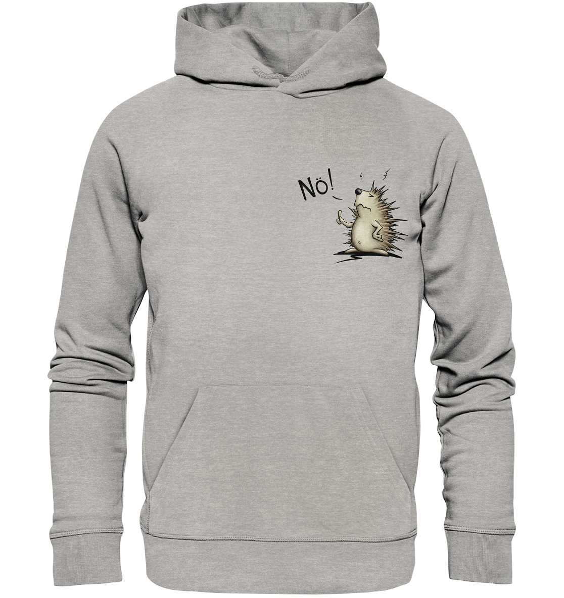 Nö! Grummeliger Igel - Organic Hoodie