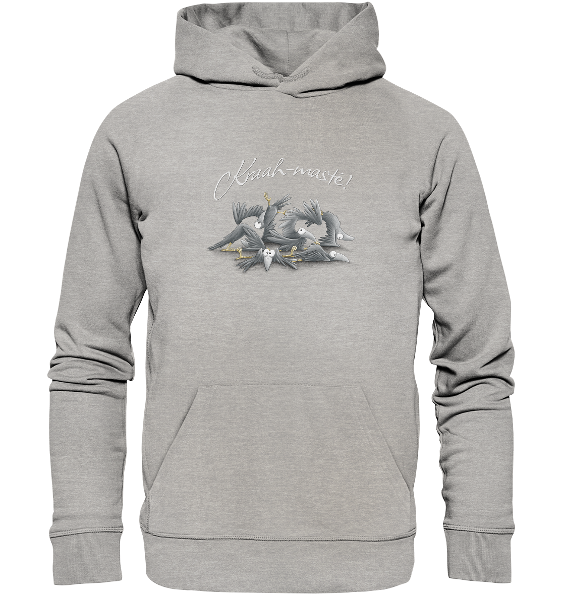 Kraah-masté! Yoga Raben Krähen - Organic Hoodie