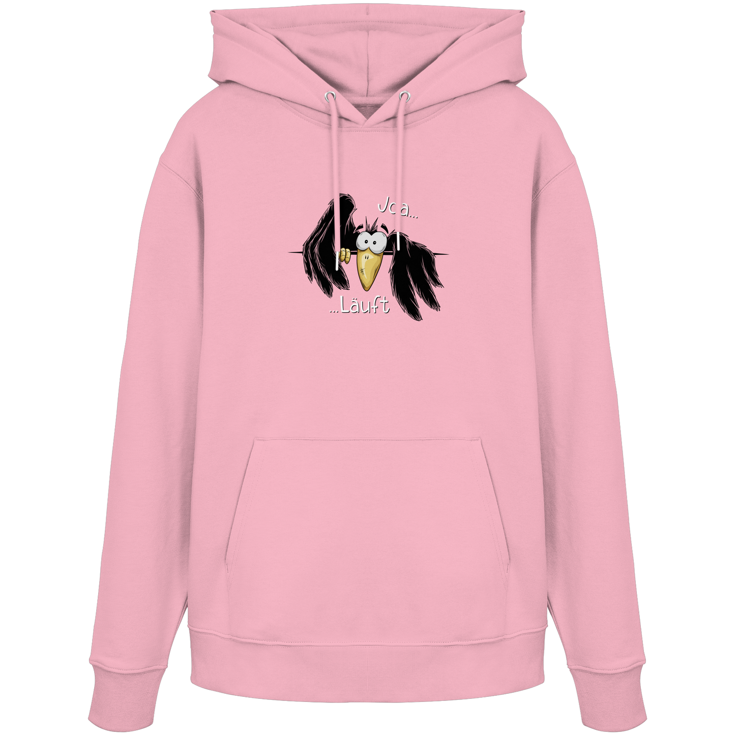 Joa Läuft Krähe gechillter Rabe - Organic Hoodie