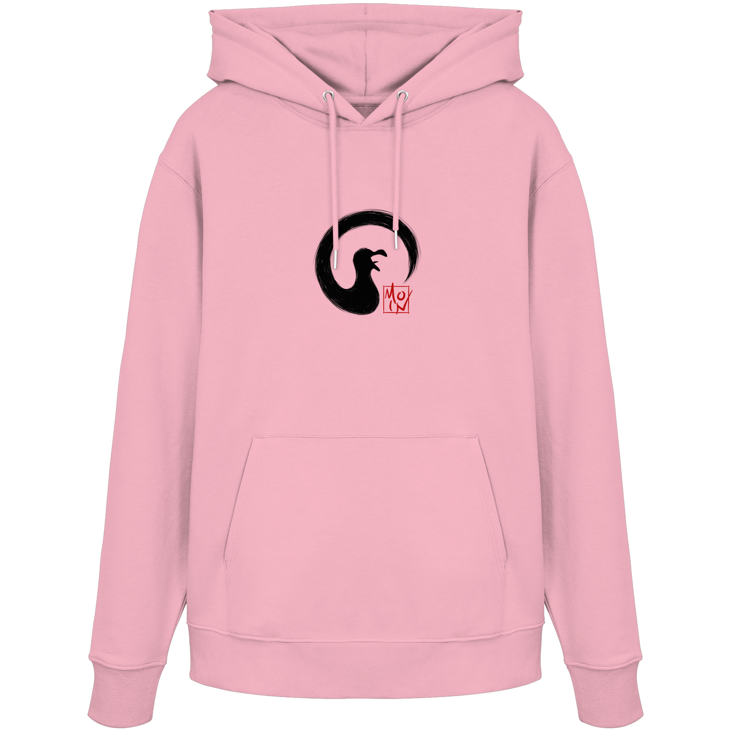 Moin kreischende japanische Enso Möwe - Organic Hoodie