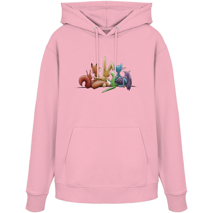 Regenbogen Tiere für Freundschaft, Toleranz und Vielfalt - Organic Hoodie