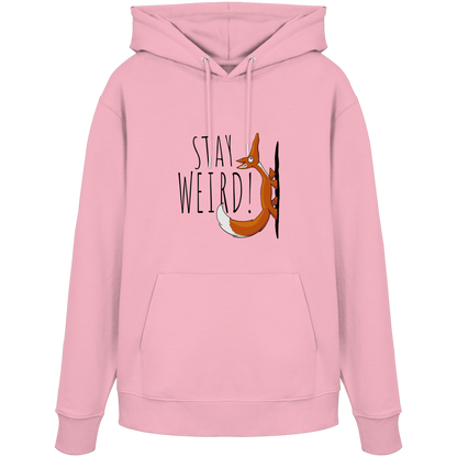 Stay Weird! Schräger Fuchs - Organic Hoodie