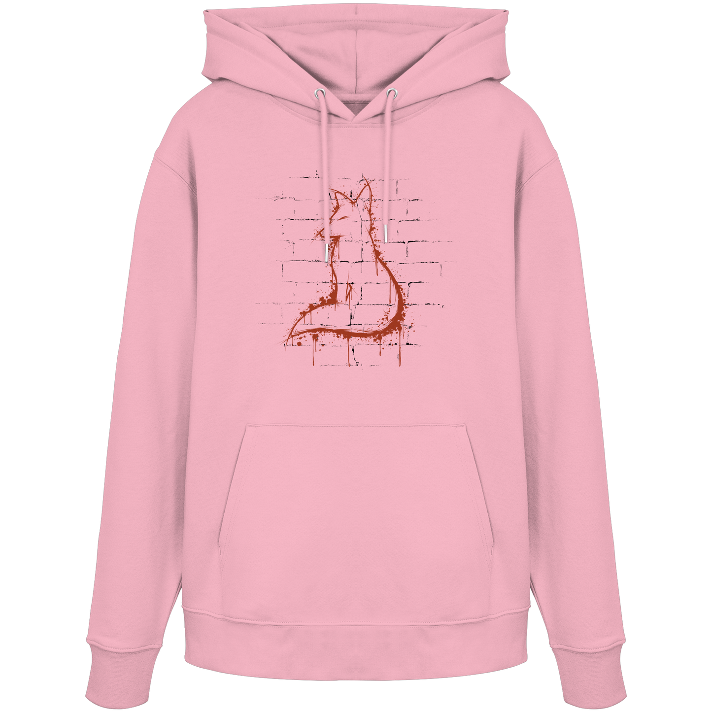 Street Art Fuchs Silhouette - Organic Hoodie
