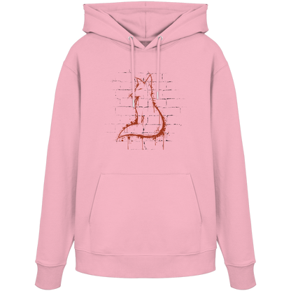 Street Art Fuchs Silhouette - Organic Hoodie