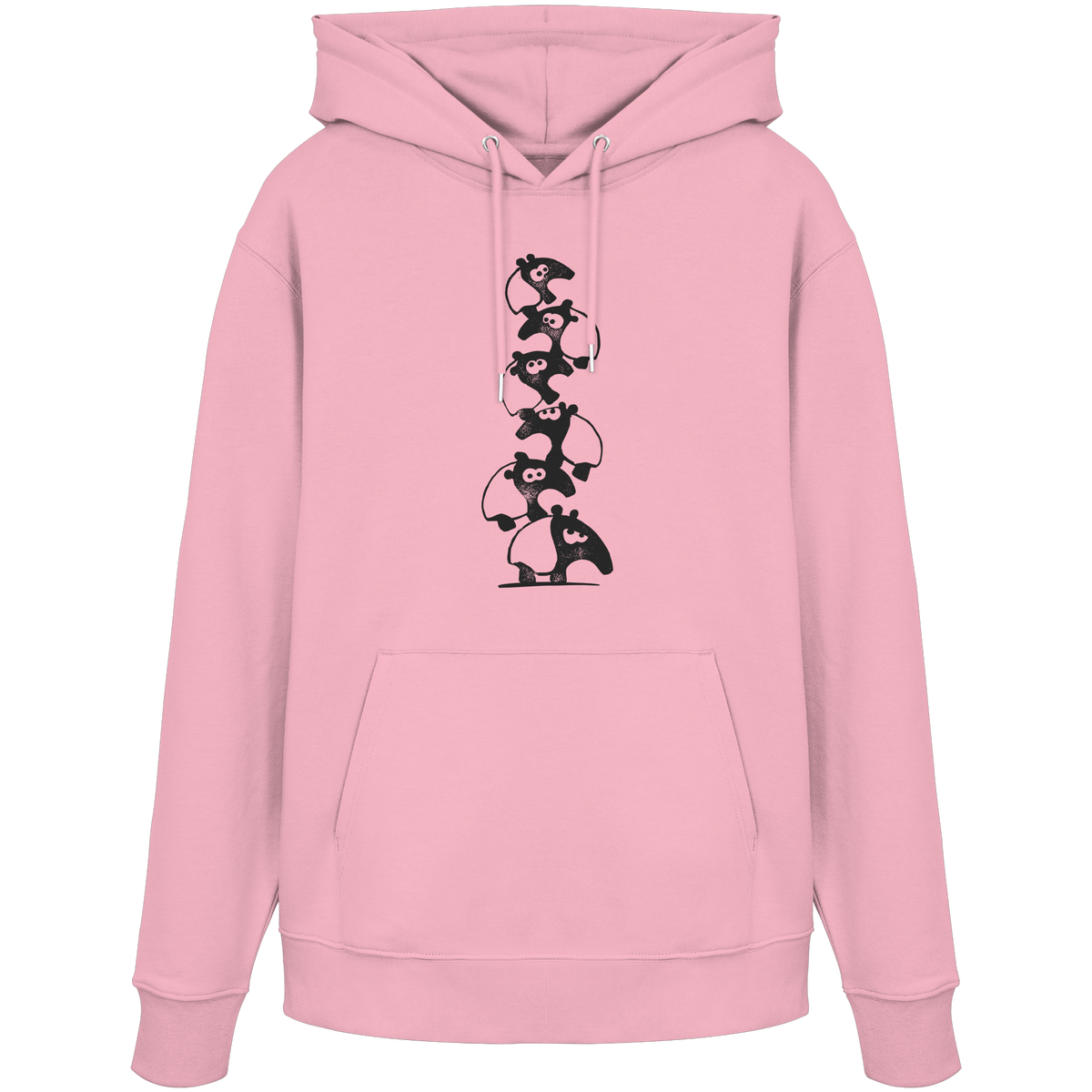 Lustiger Haufen aus Schabracken-Tapiren - Organic Hoodie