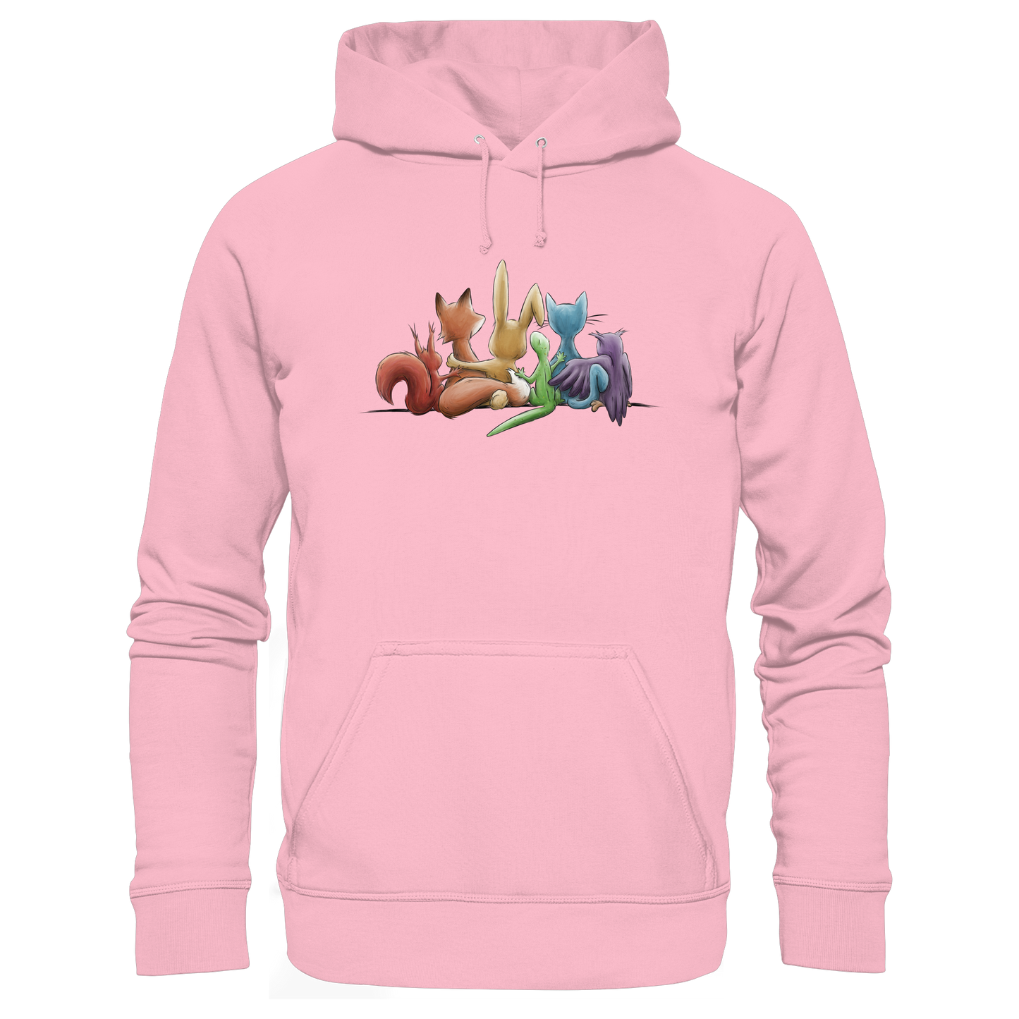 Regenbogen Tiere für Freundschaft, Toleranz und Vielfalt - Organic Hoodie