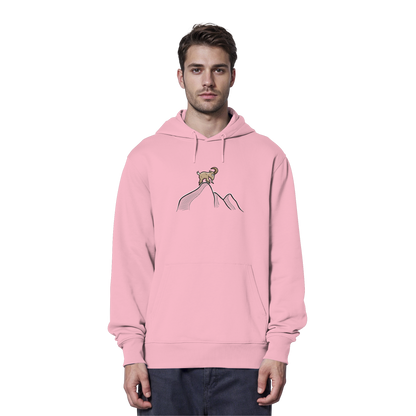Ziegenbock in den Bergen - Organic Hoodie