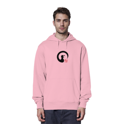 Moin kreischende japanische Enso Möwe - Organic Hoodie