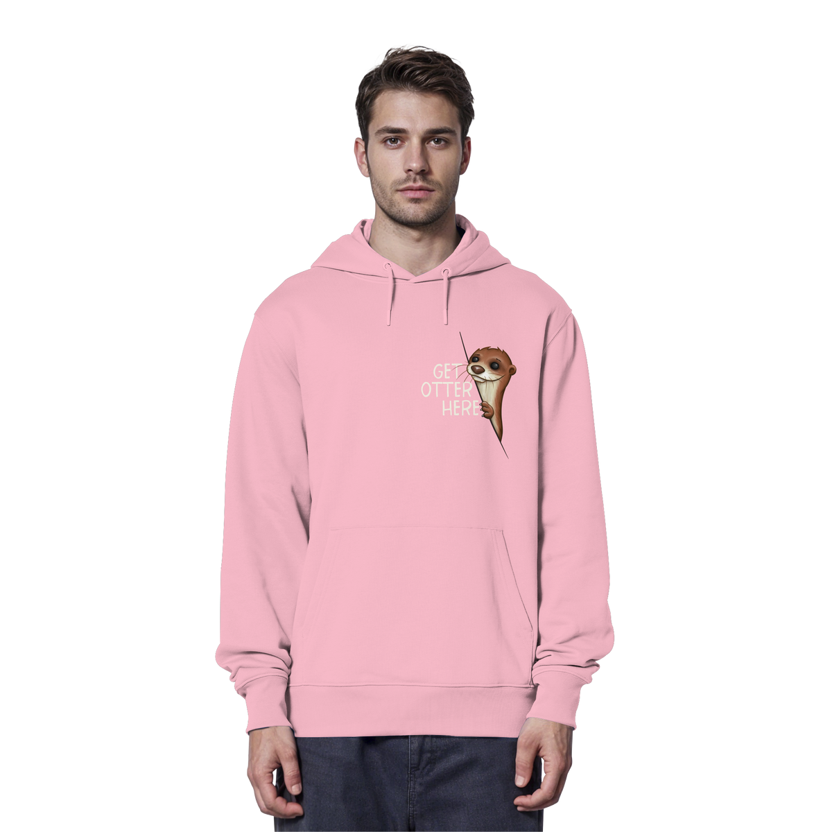 Get Otter Here | Lustiger Otter Kalauer - Organic Hoodie
