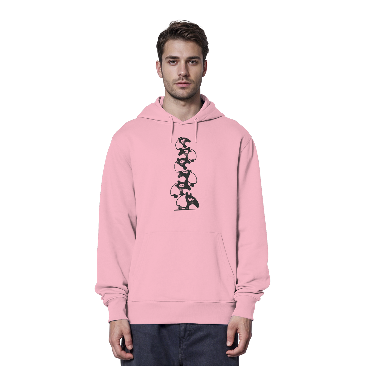 Lustiger Haufen aus Schabracken-Tapiren - Organic Hoodie
