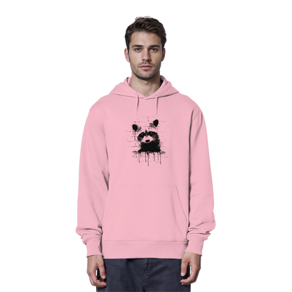 Funky Street Art Waschbär - Organic Hoodie
