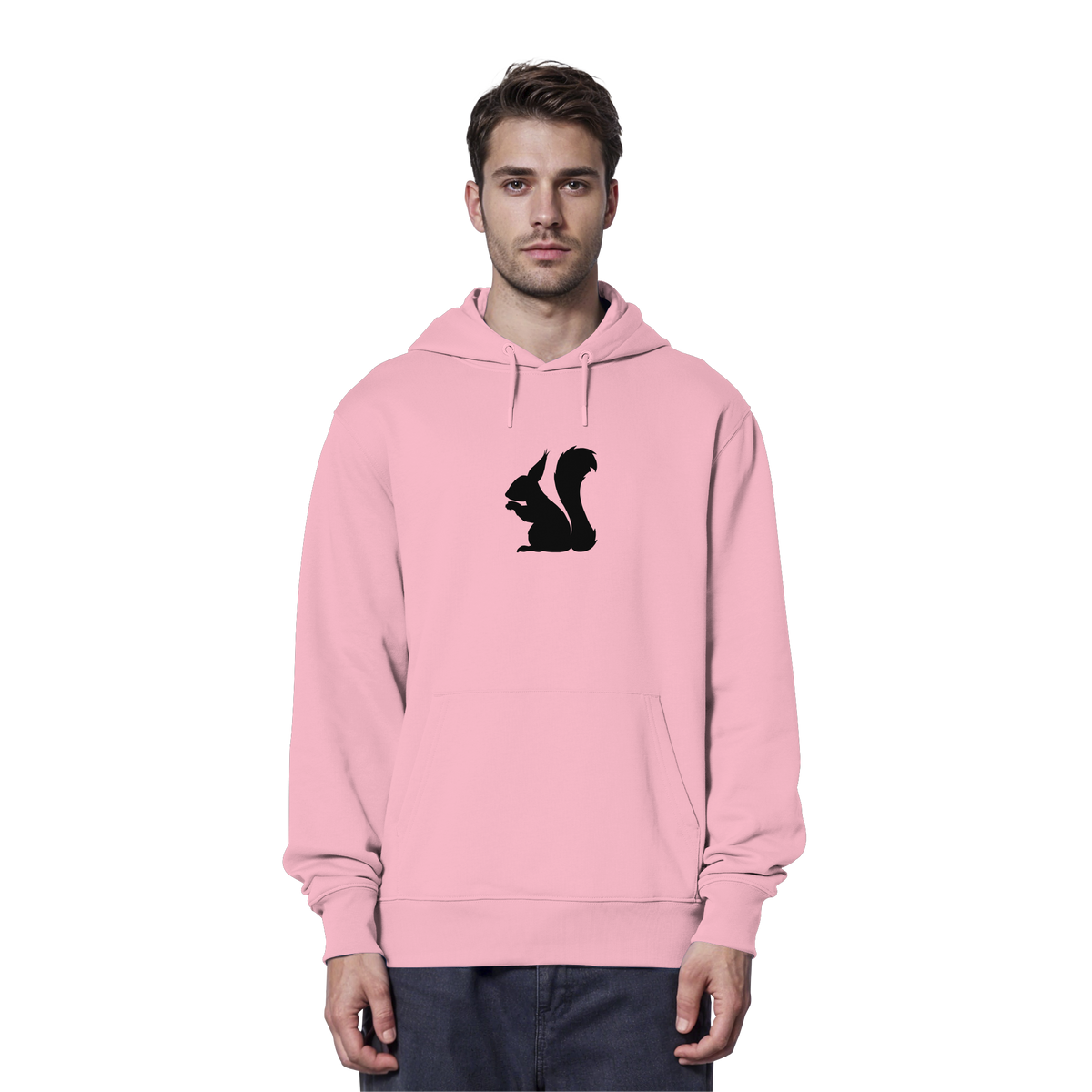 Eichhörnchen Silhouette - Organic Hoodie