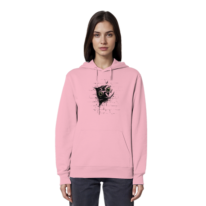 Lässige Street Art Eule - Organic Hoodie