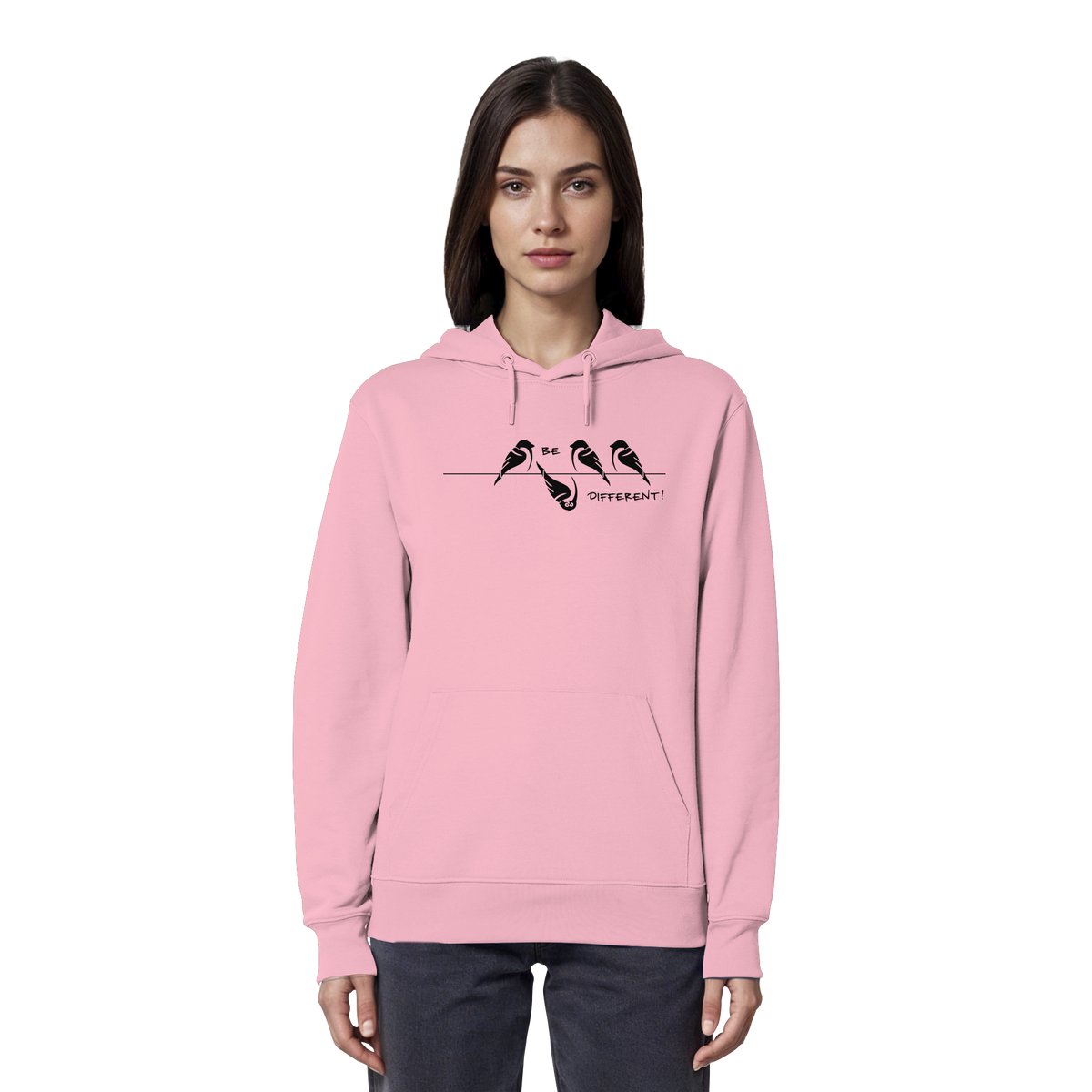 Sei anders, kleiner Spatz - Organic Hoodie