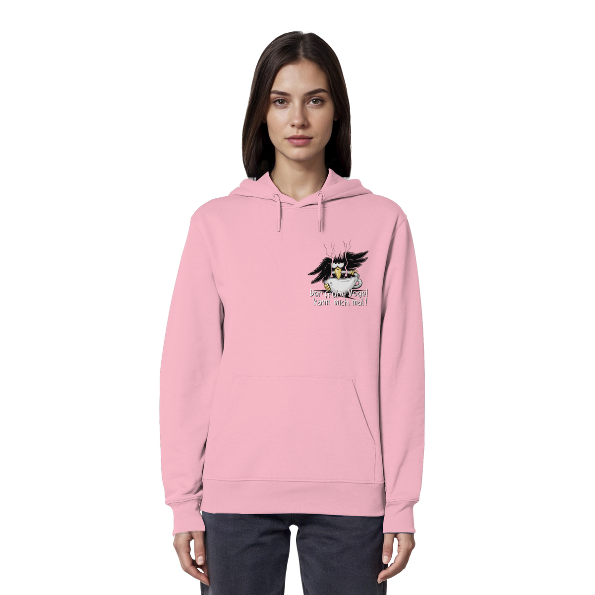 Der frühe Vogel kann mich mal | Kaffee Rabe - Organic Hoodie