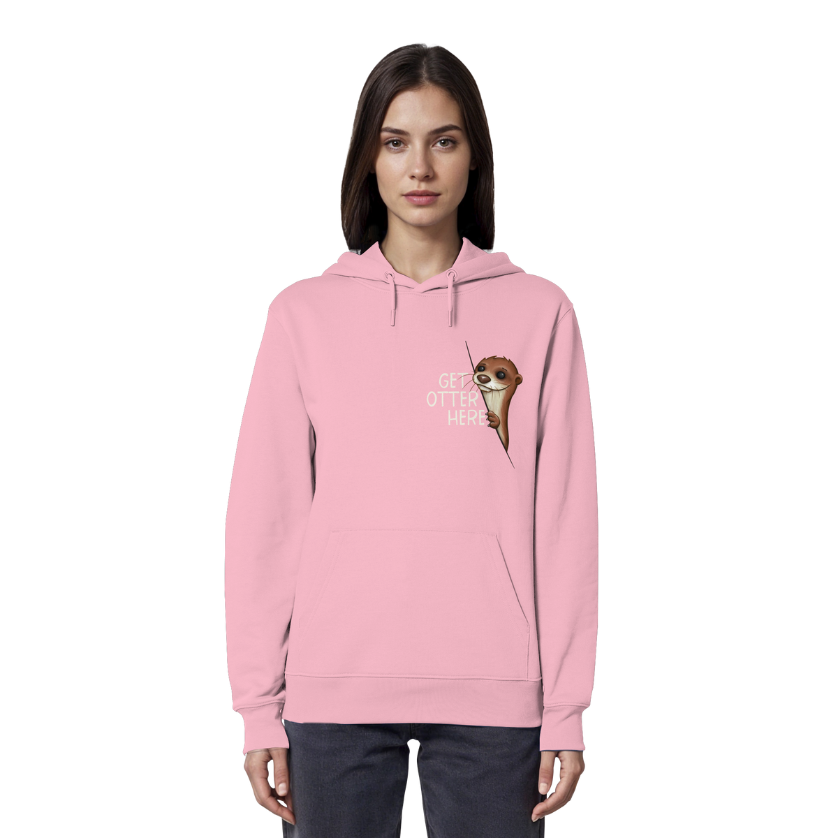 Get Otter Here | Lustiger Otter Kalauer - Organic Hoodie