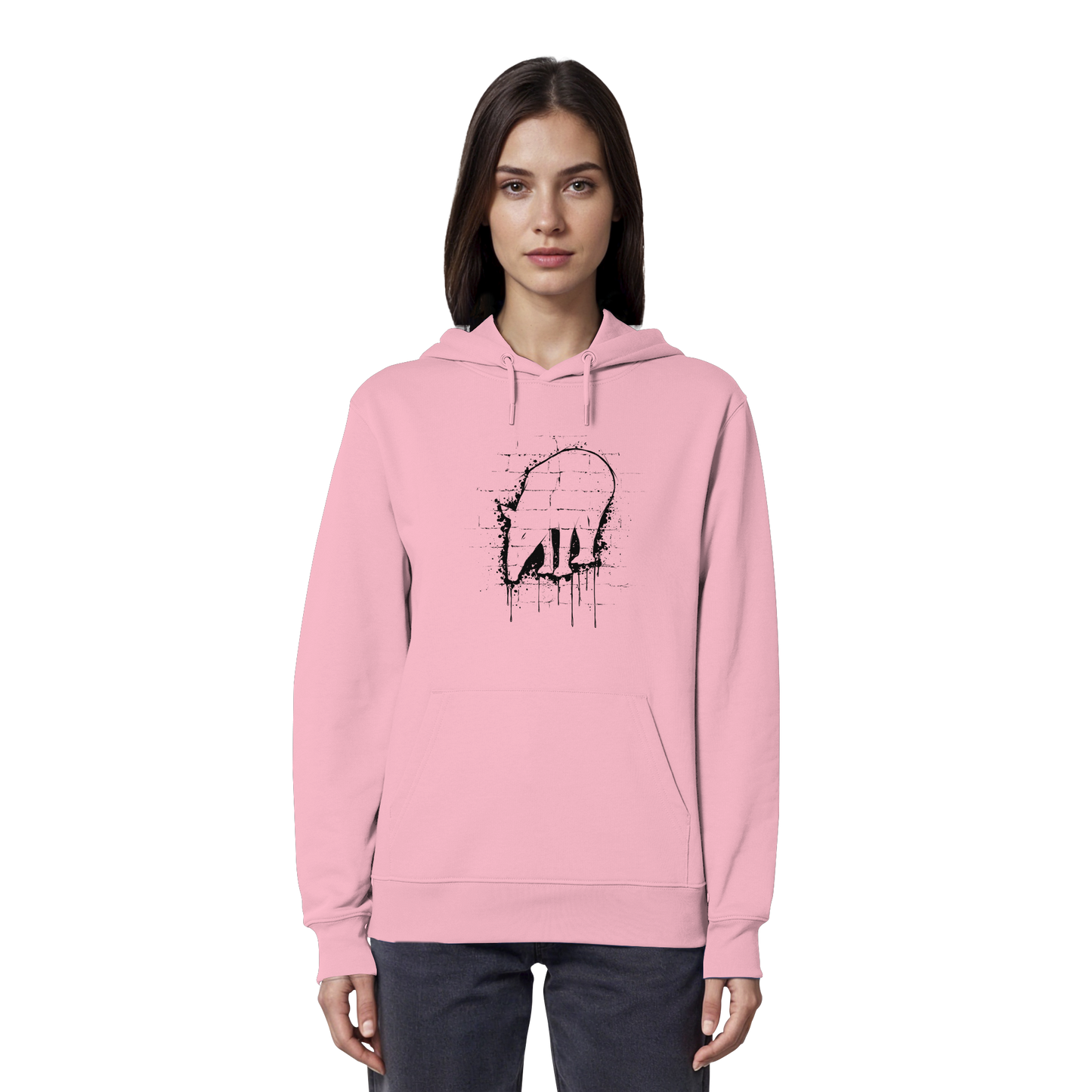 Urban Street Art Tapir Silhouette - Organic Hoodie