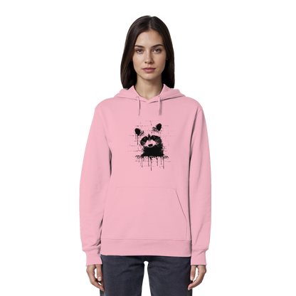 Funky Street Art Waschbär - Organic Hoodie