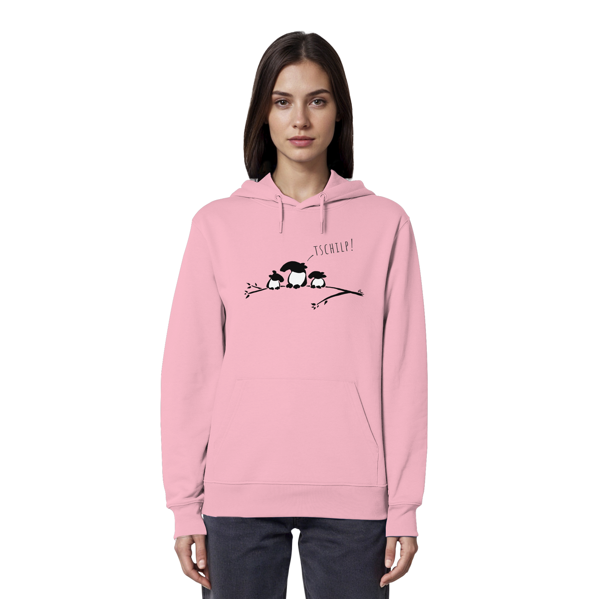 Drei kleine Tapir-Vögel - Organic Hoodie