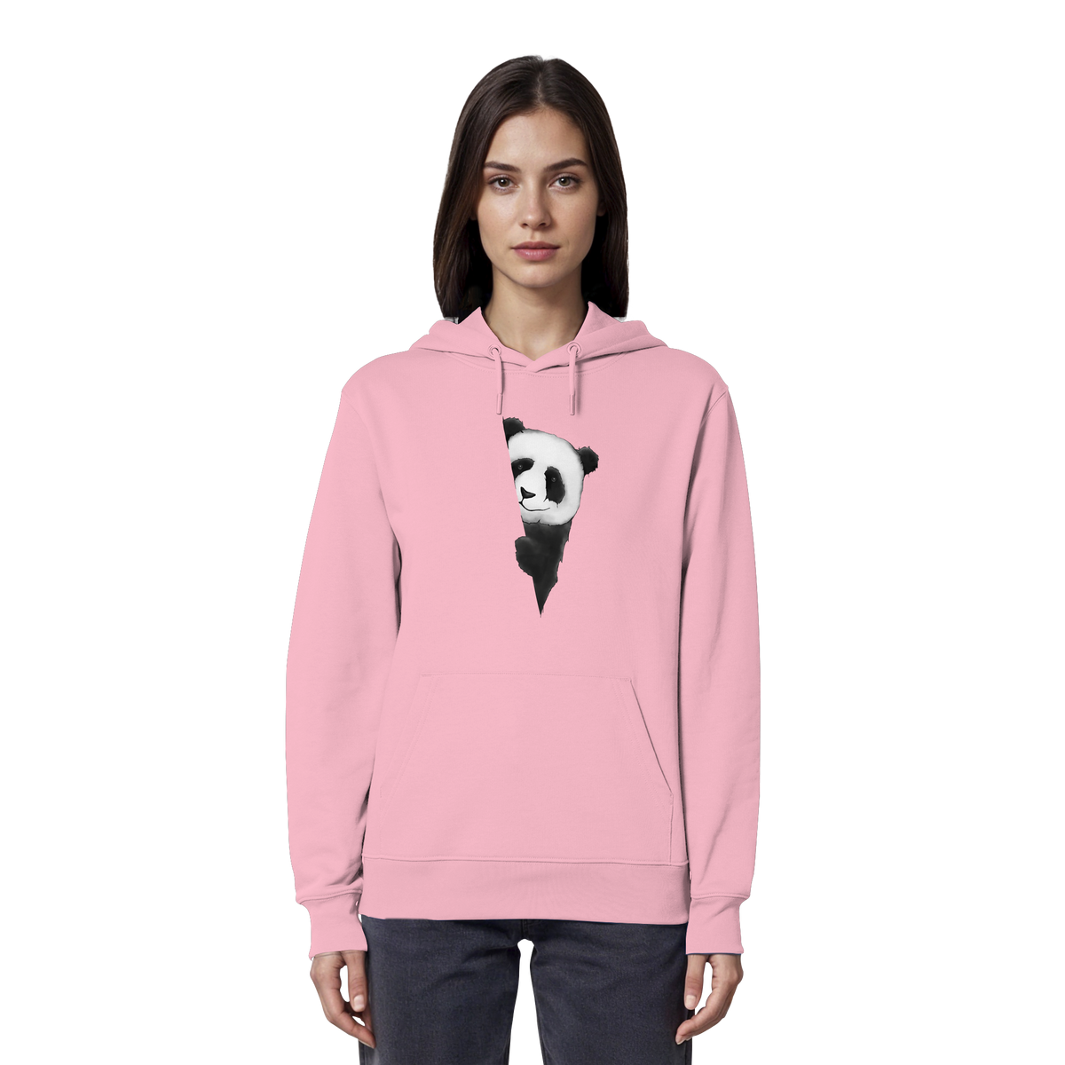 Panda Bär Illustration - Organic Hoodie
