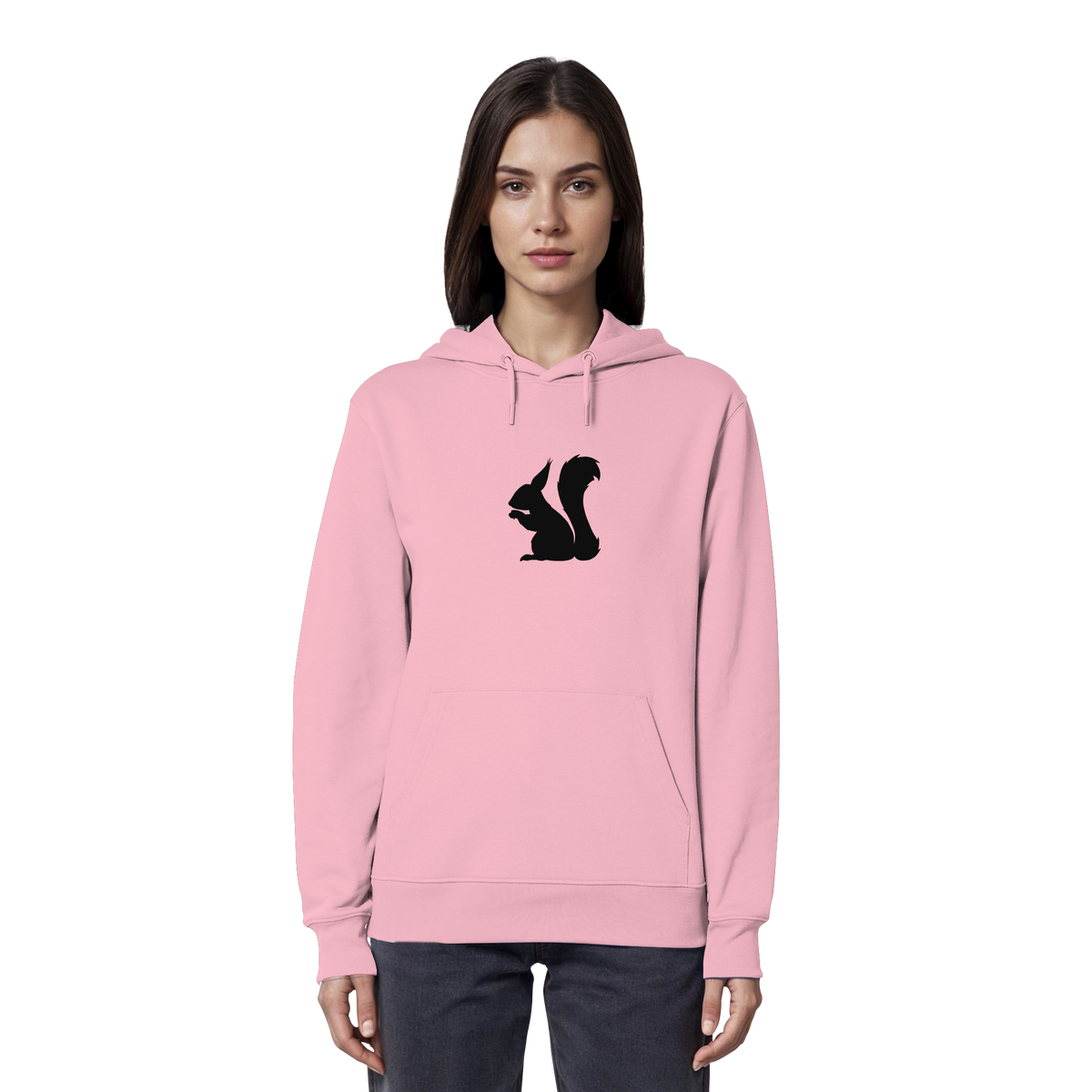 Eichhörnchen Silhouette - Organic Hoodie