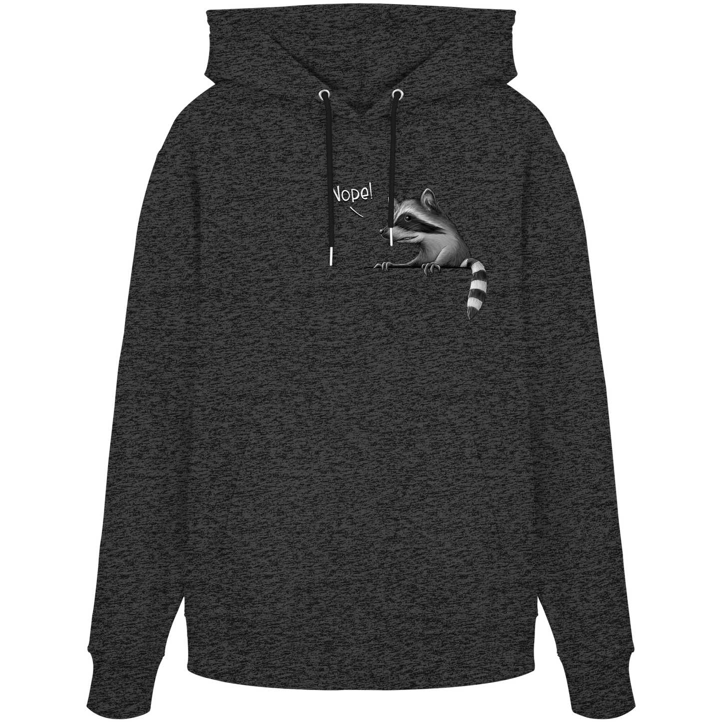 Nope! Frecher verwegener Waschbär - Organic Hoodie