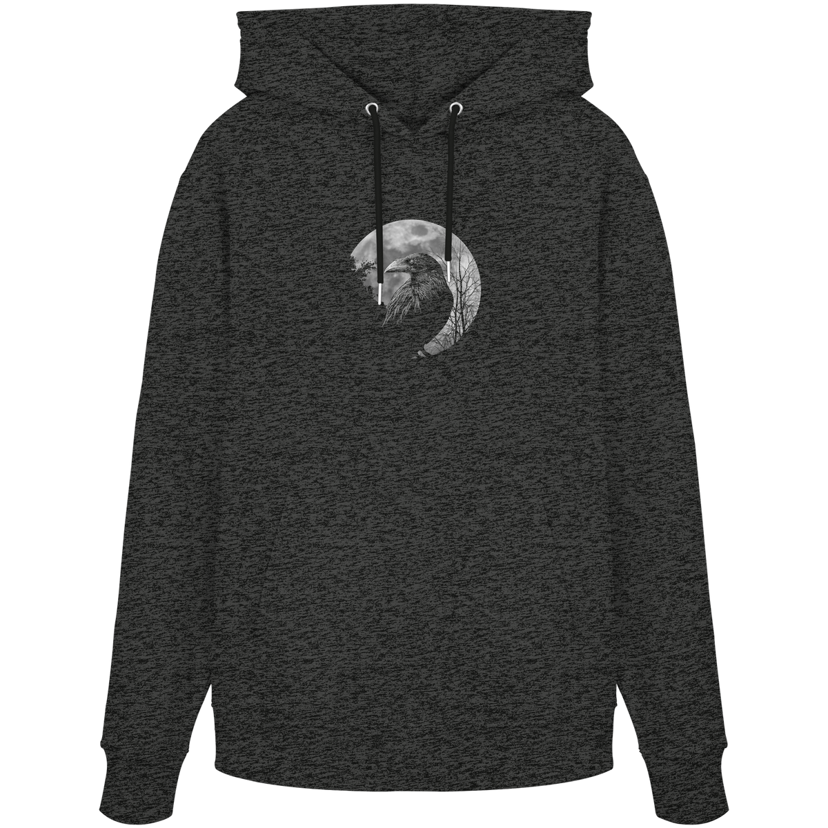 Vollmond-Rabe - Organic Hoodie