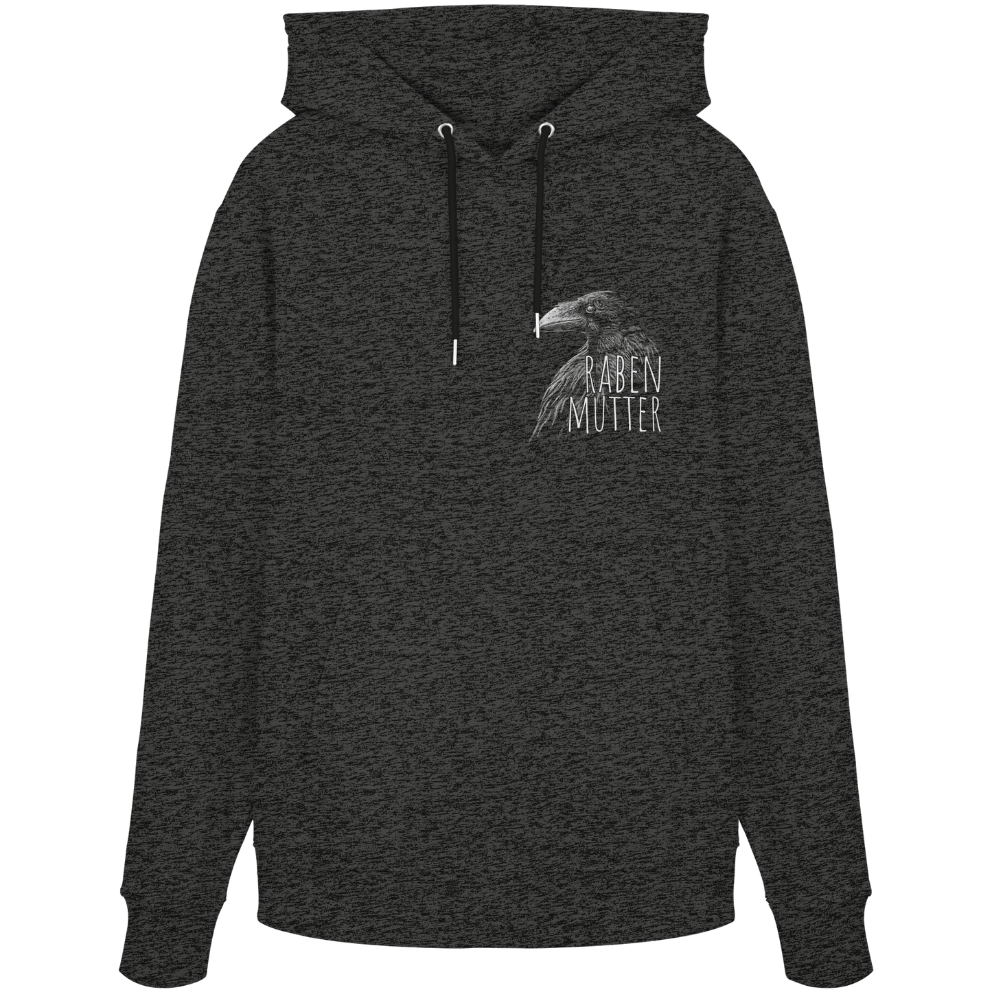Rabenmutter schwarze Krähe Rabe - Organic Hoodie