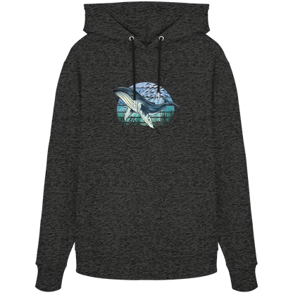 Retro Unterwasser Buckelwal - Organic Hoodie