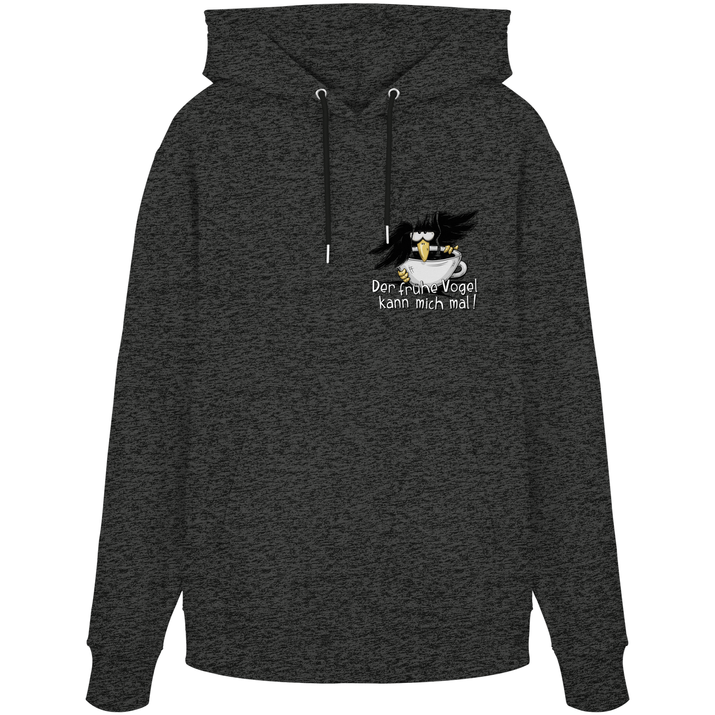 Der frühe Vogel kann mich mal | Kaffee Rabe - Organic Hoodie