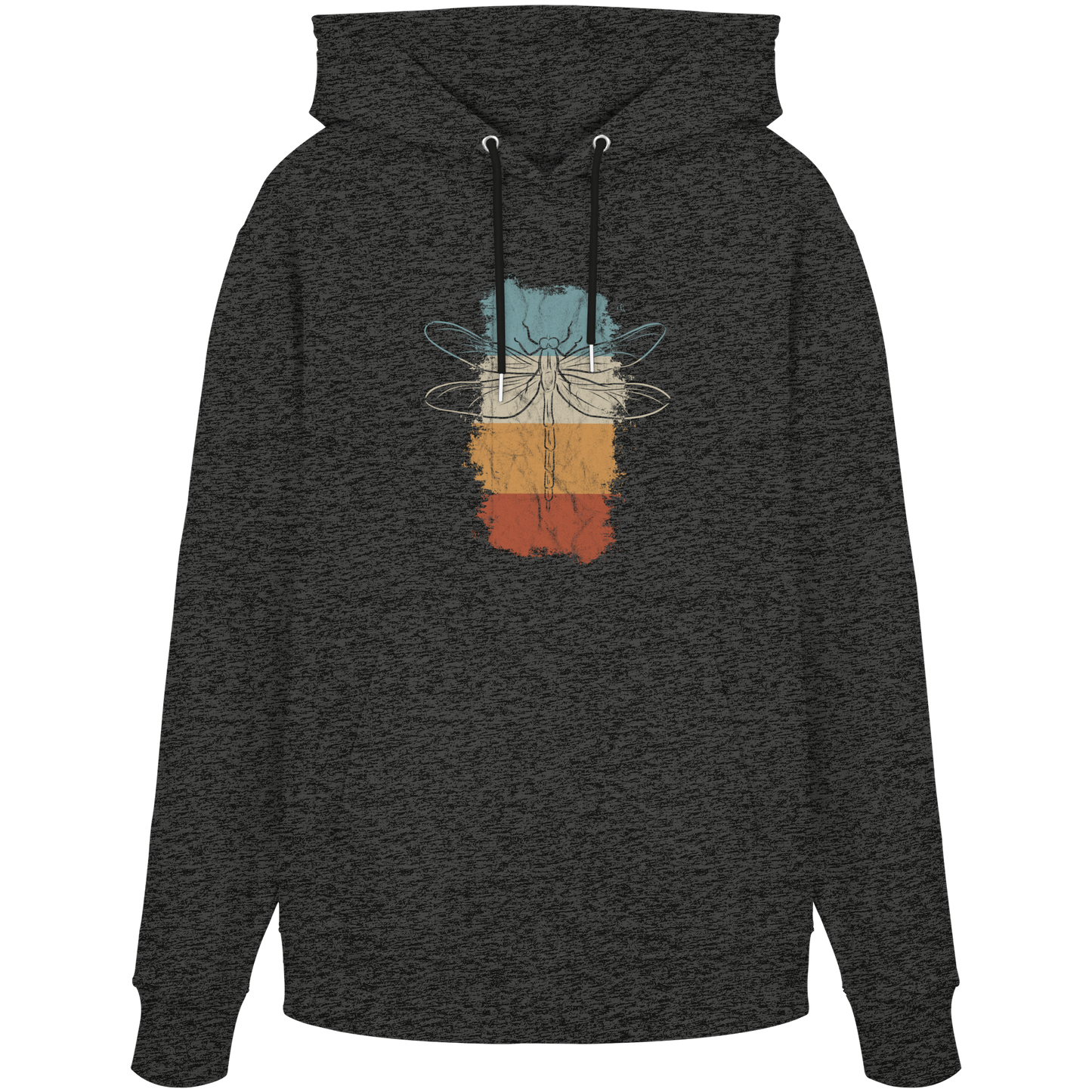 Retro Kunst Libelle | Vintage Dragonfly - Organic Hoodie