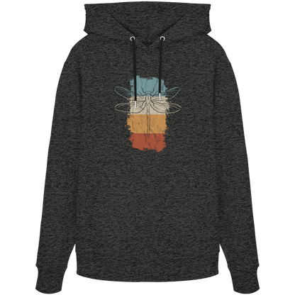 Retro Kunst Libelle | Vintage Dragonfly - Organic Hoodie