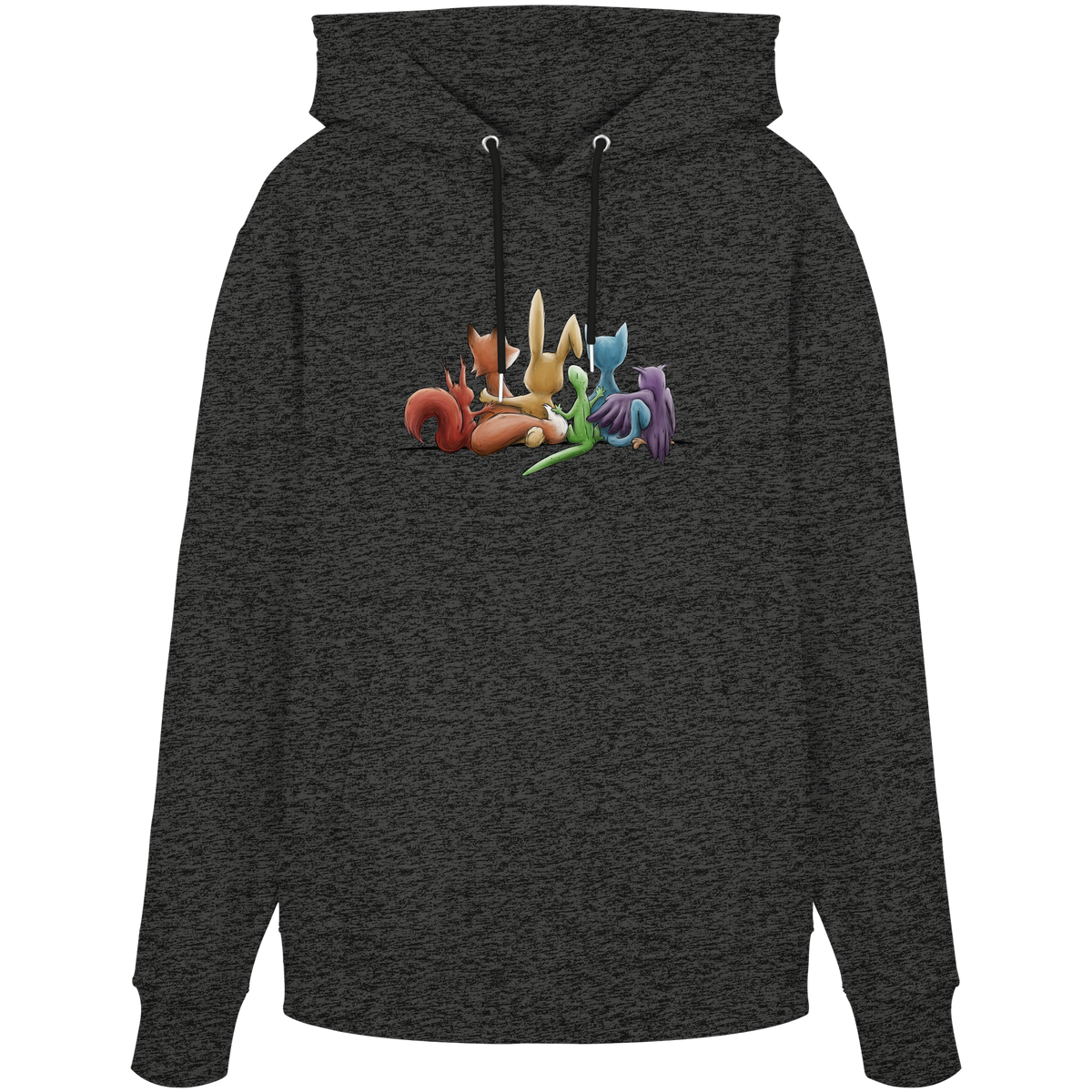 Regenbogen Tiere für Freundschaft, Toleranz und Vielfalt - Organic Hoodie