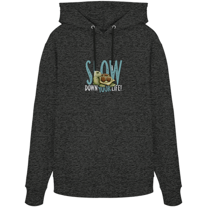 Slow Down Your Life Schildkröte - Organic Hoodie