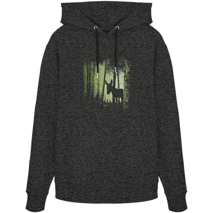 Esel im Zwielicht-Wald - Organic Hoodie