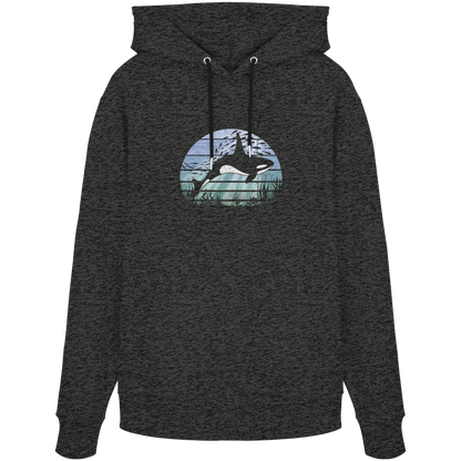 Retro Tiefsee Schwertwal Orca - Organic Hoodie