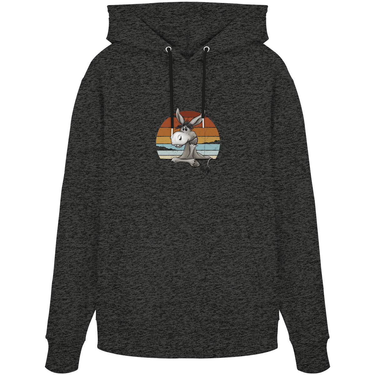 Lässiges Maultier Retro Esel - Organic Hoodie