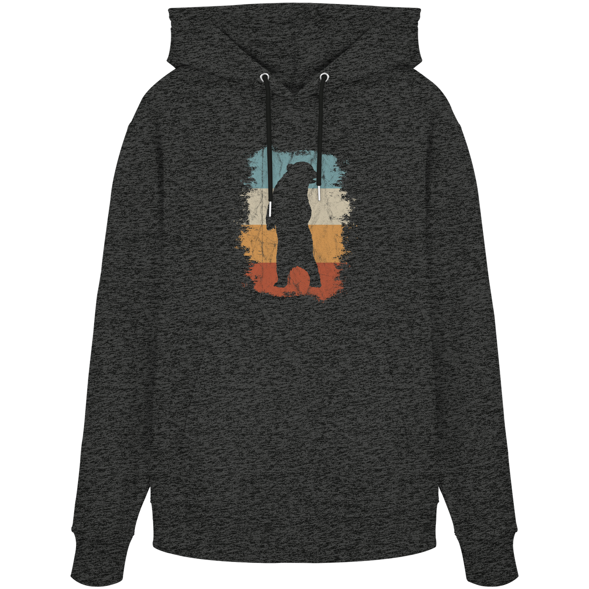 Retro Bären-Silhouette - Organic Hoodie