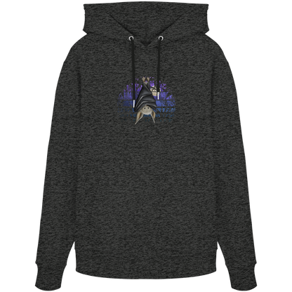 Fledermaus in blauer Nacht - Organic Hoodie