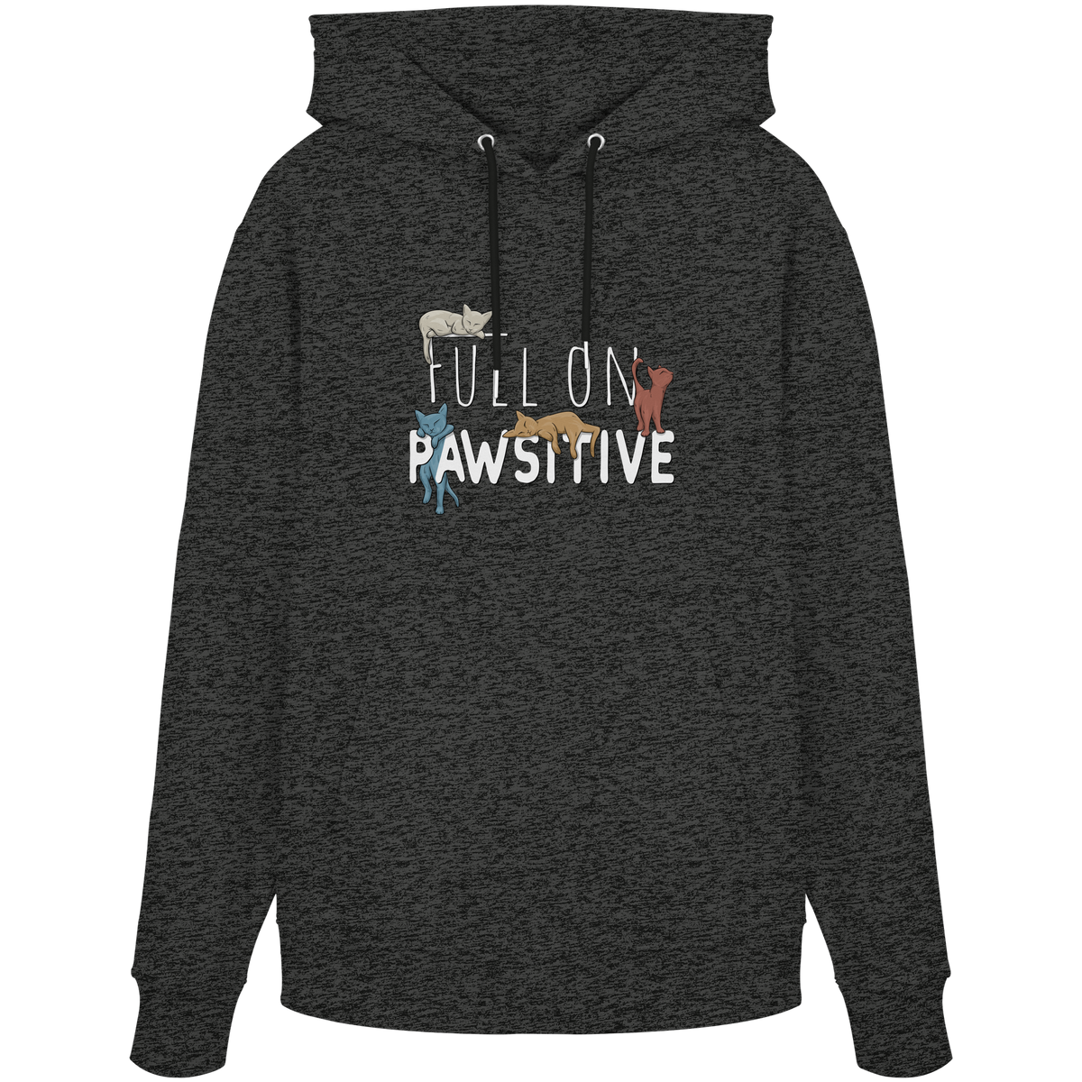 Full On Pawsitive! Gechillte Katzen - Organic Hoodie
