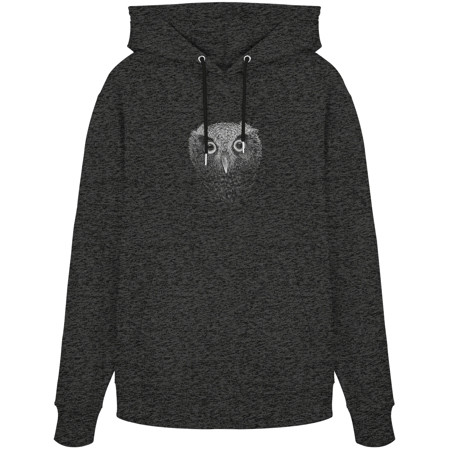 Eule Kritzelkunst Illustration - Organic Hoodie