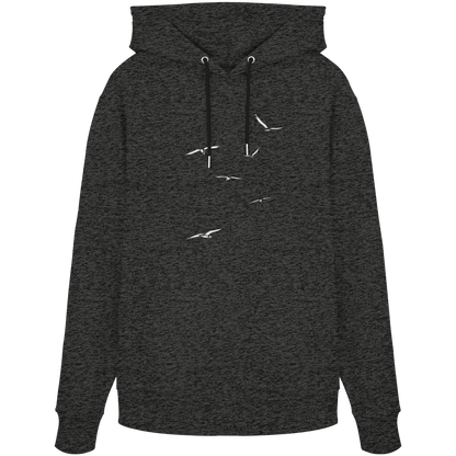 Vogelschwarm – Traum vom Fliegen - Organic Hoodie