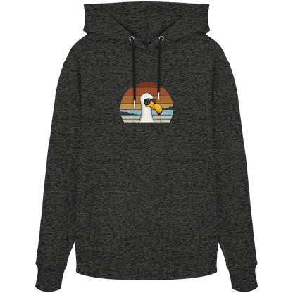 Cool lässige Retro Möwe - Organic Hoodie