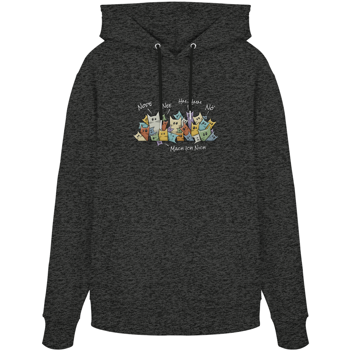 Nope, Nee, Nö Katzen - Organic Hoodie